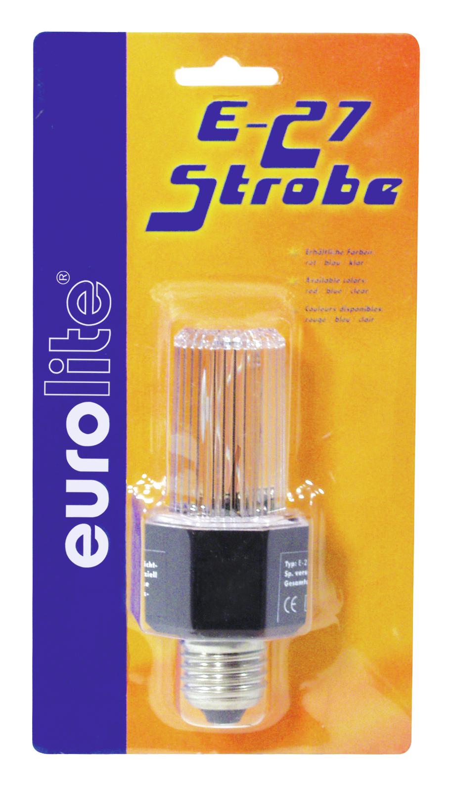Eurolite led strobe E-27 clear