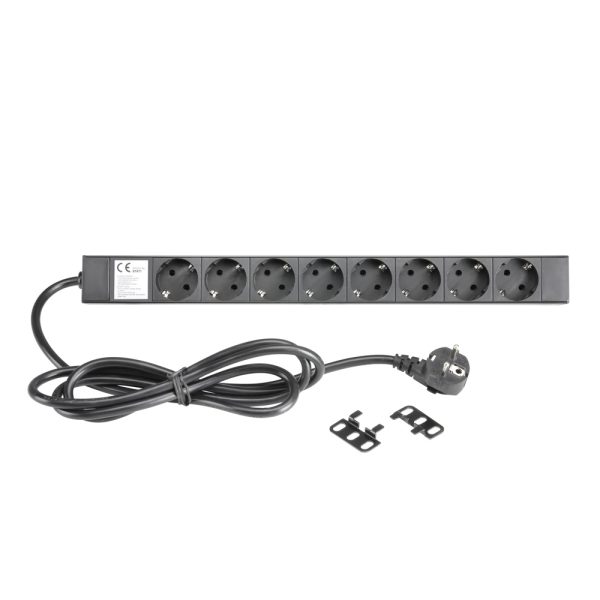 Adam Hall 19′ Parts 87471 – 19′ Mains Power Strip 8 Sockets 1