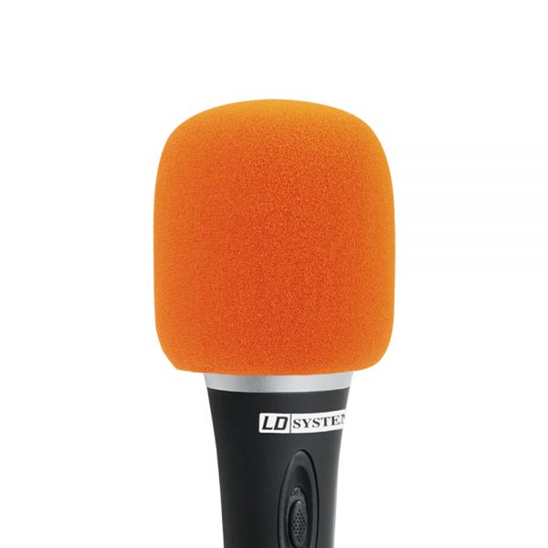 D913ORG LD Systems microphone windscreen orange 1