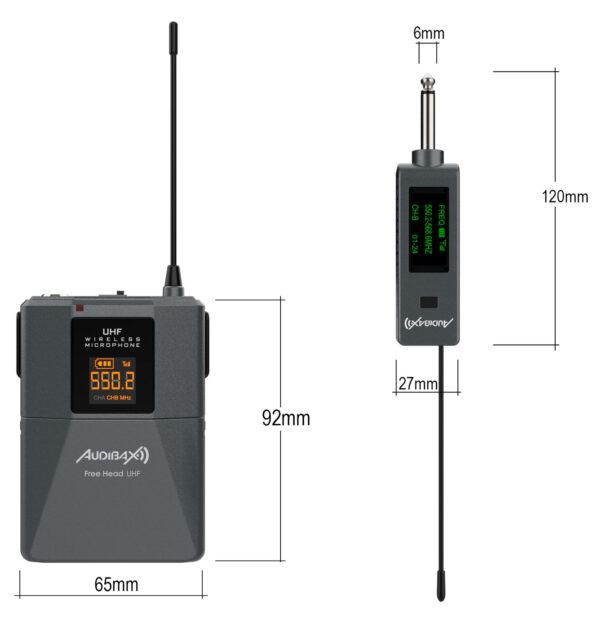 Audibax-Missouri-Free-Head-UHF-microfono-inalambrico-diadema-medidas